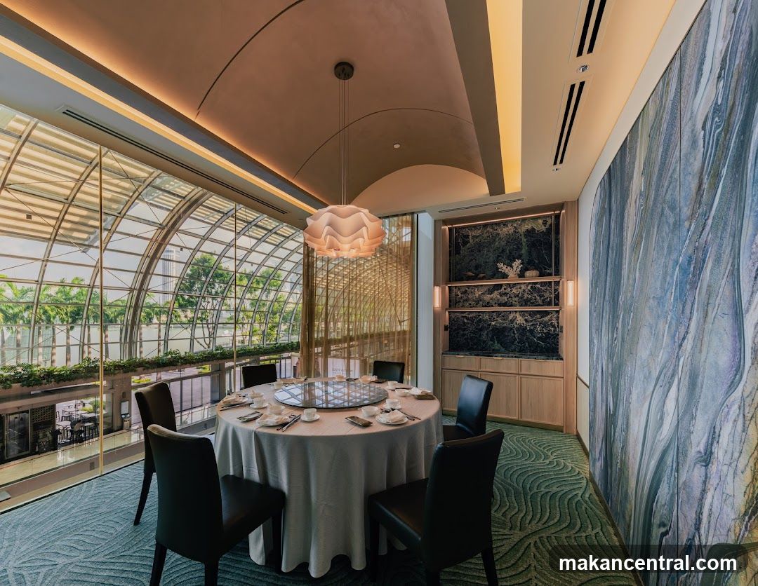 Elegant Dining Room with a View