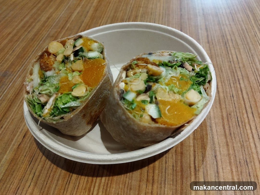 Halved Wrap in a Bowl