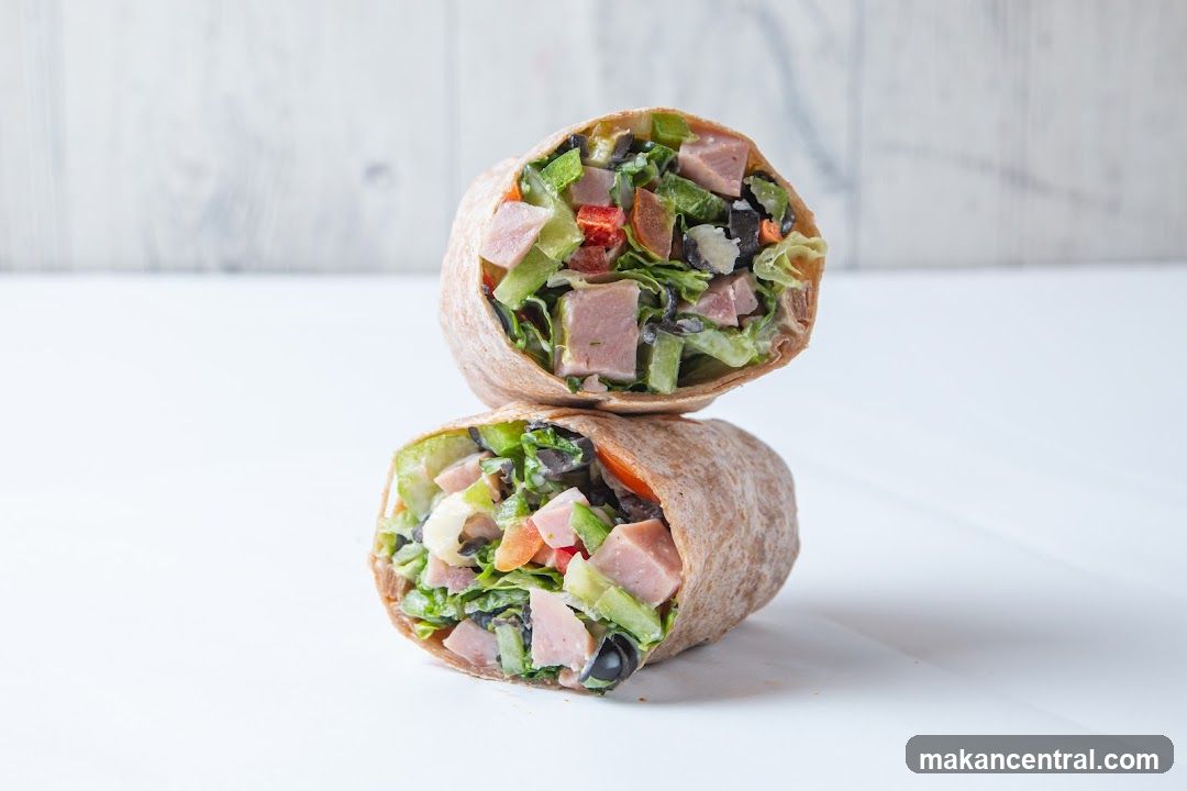 Ham and Salad Wraps