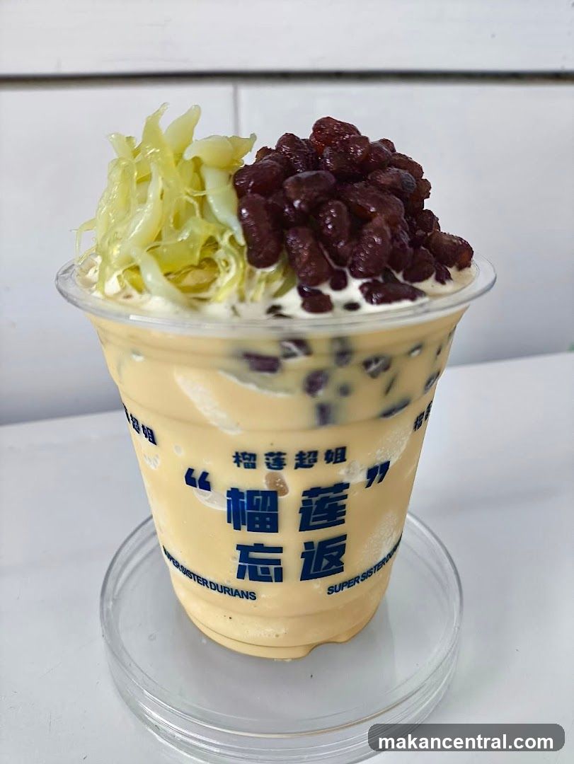 Durian Drink with Toppings