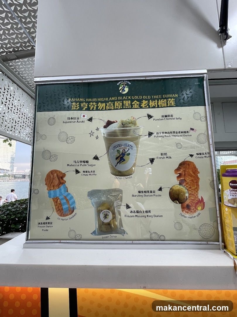 Durian Menu