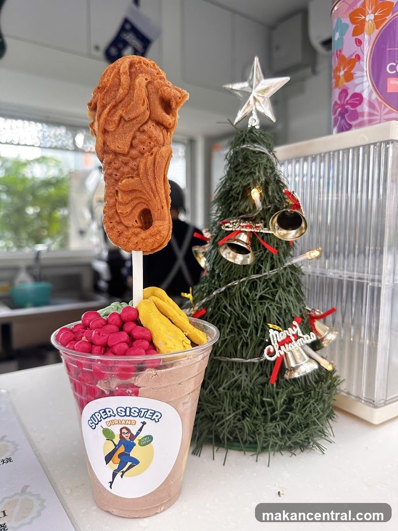 Dessert with Christmas Decorations