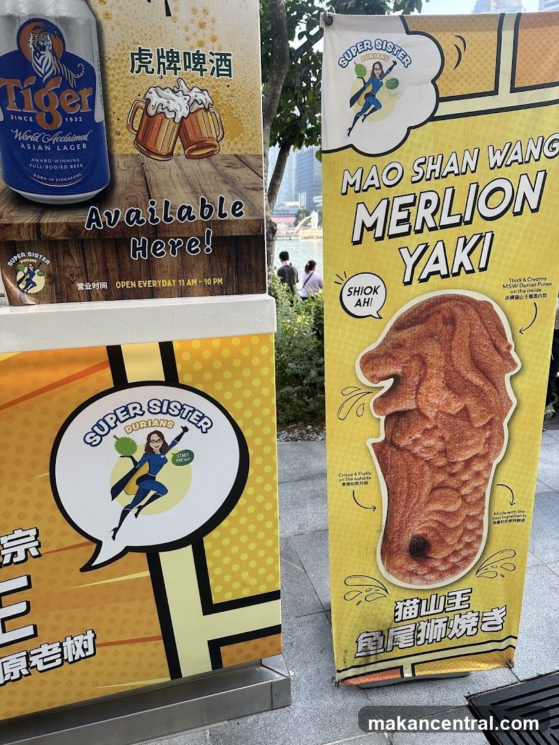 Super Sister Durians Mao Shan Wang Merlion Yaki