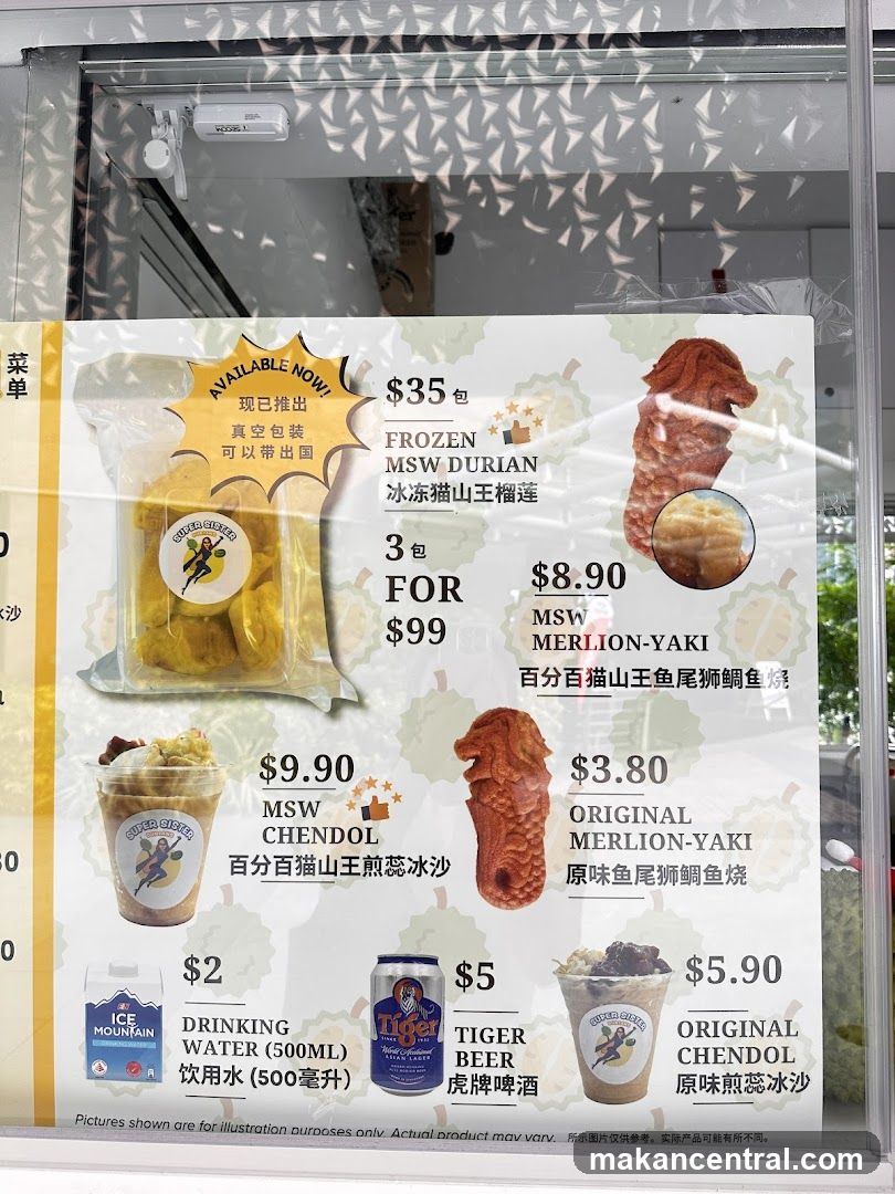 Super Sister Menu