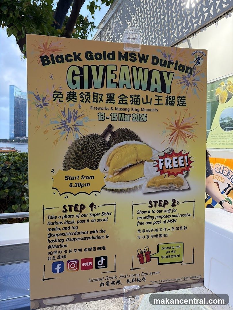 Black Gold MSW Durian Giveaway