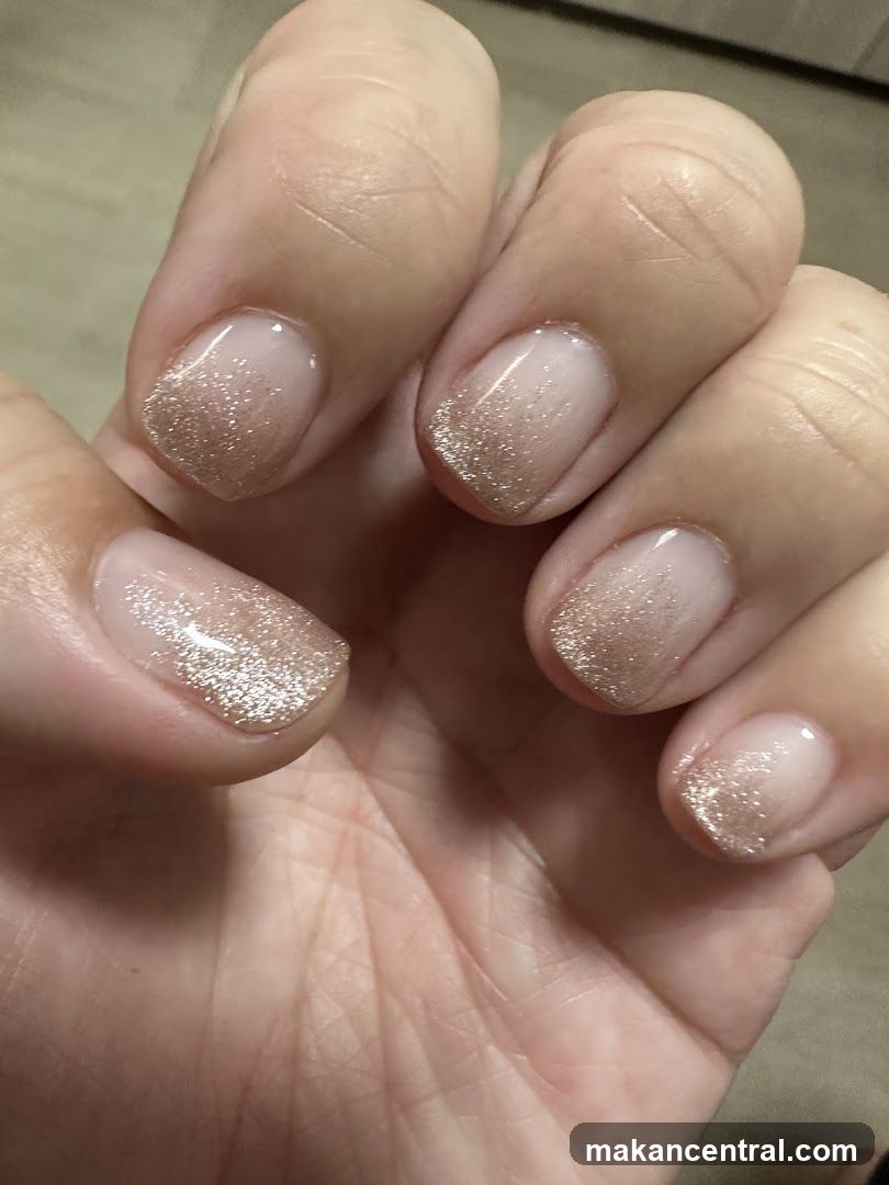 Glitter Ombre Nails