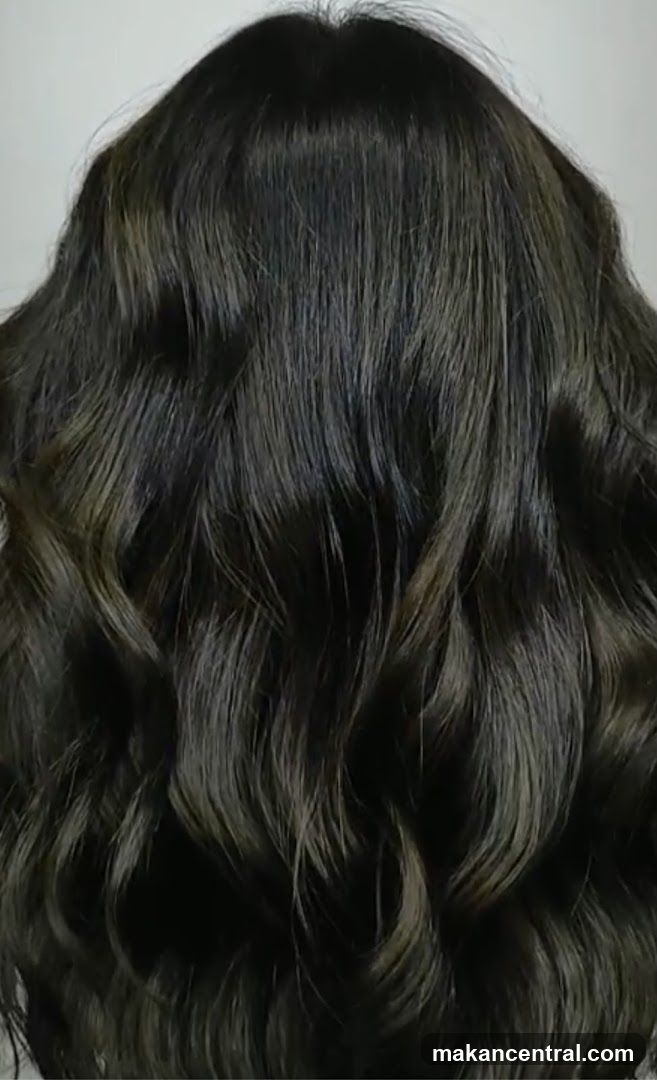 Dark Wavy Hair