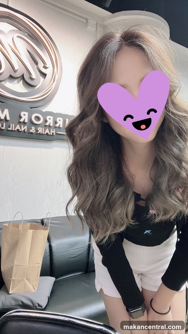 Woman with styled hair