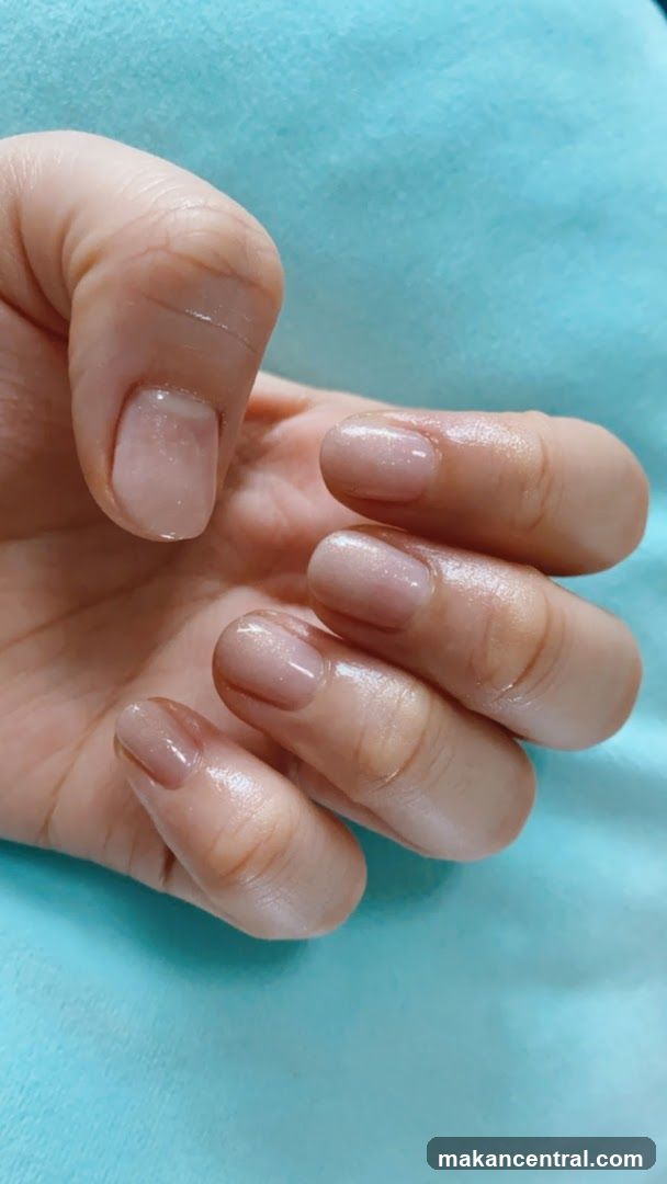 Nails with Sheer Polish