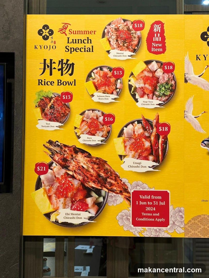 KYOJO Summer Lunch Special Rice Bowl