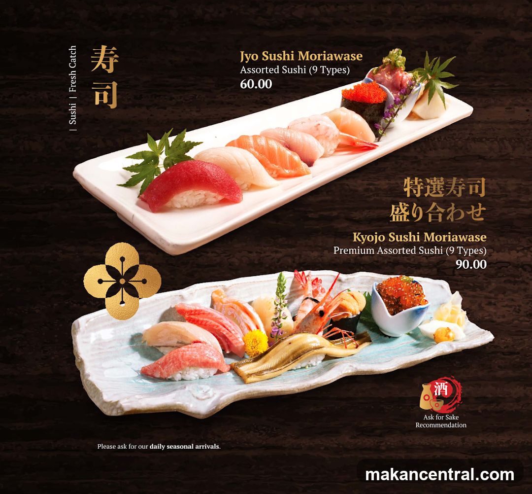 Sushi Menu