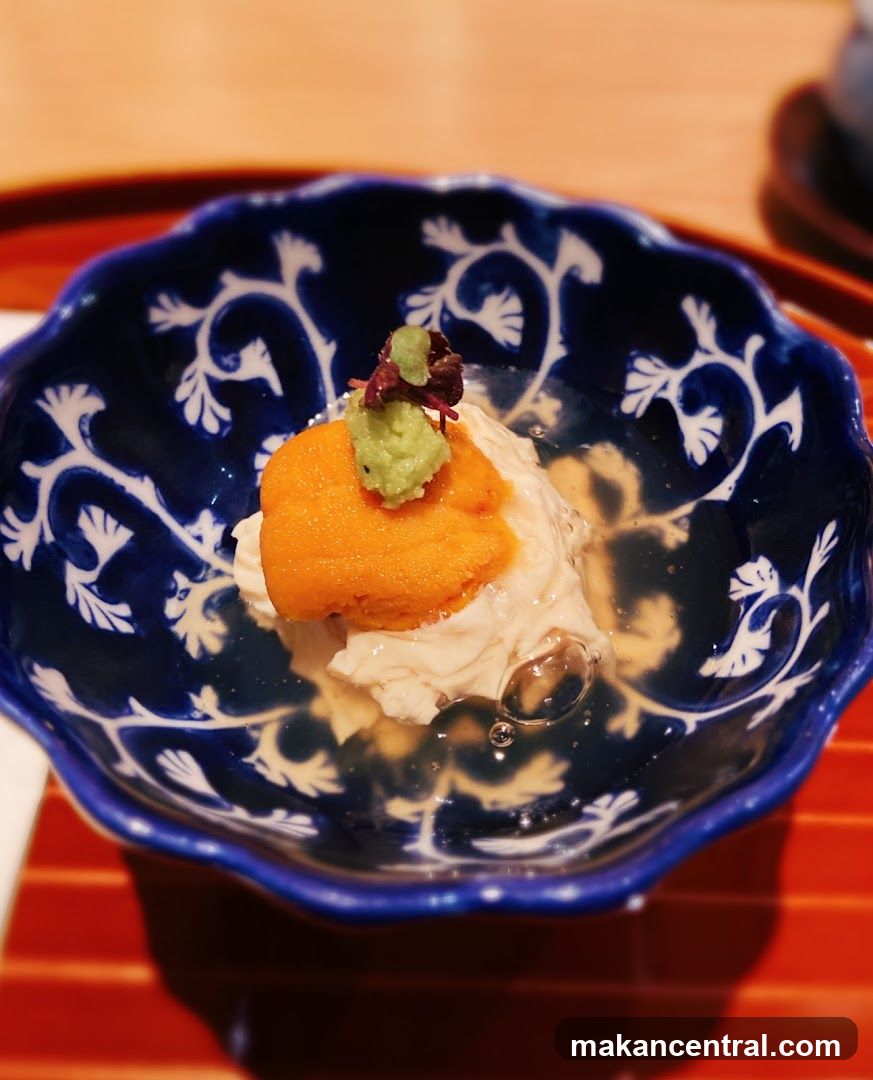 Sea Urchin and Tofu Dish