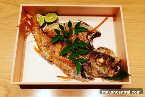 Whole Roasted Fish with Lime and Greens