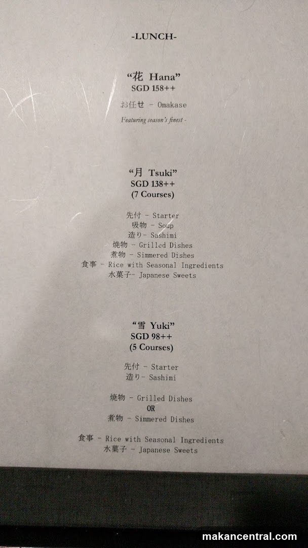 Lunch Menu
