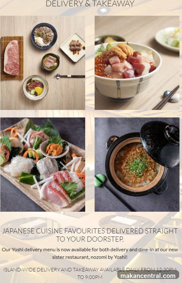 Japanese Cuisine Delivery & Takeaway
