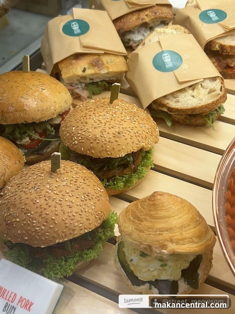 Assortment of Sandwiches and Burgers