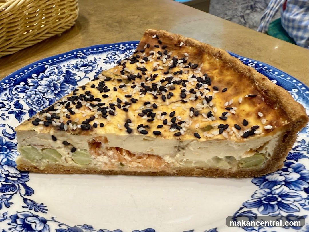 Salmon and Asparagus Quiche