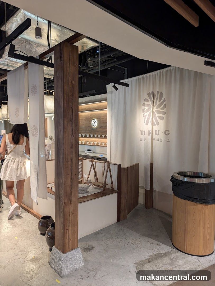 Interior of a cafe with traditional elements