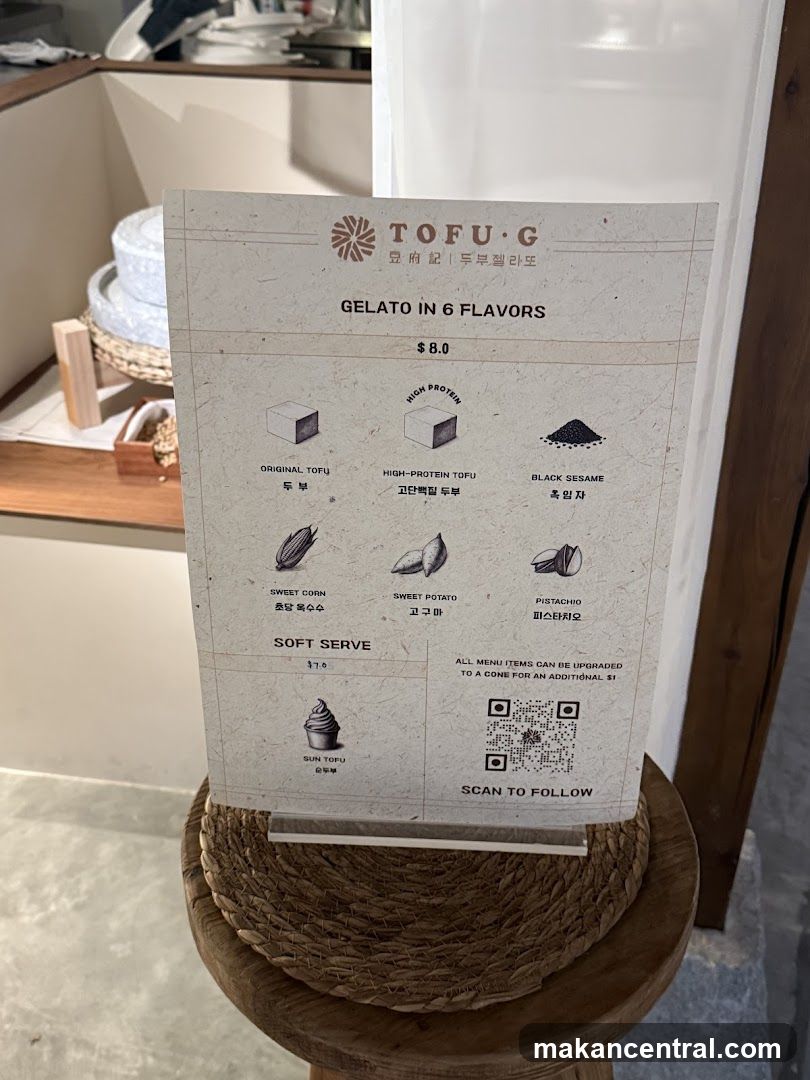 TOFU G GELATO IN 6 FLAVORS
