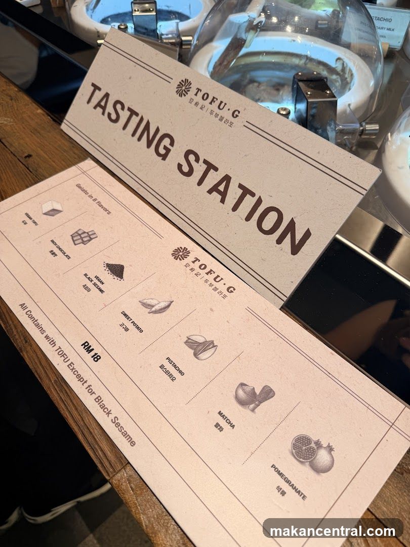 Tasting Station Menu