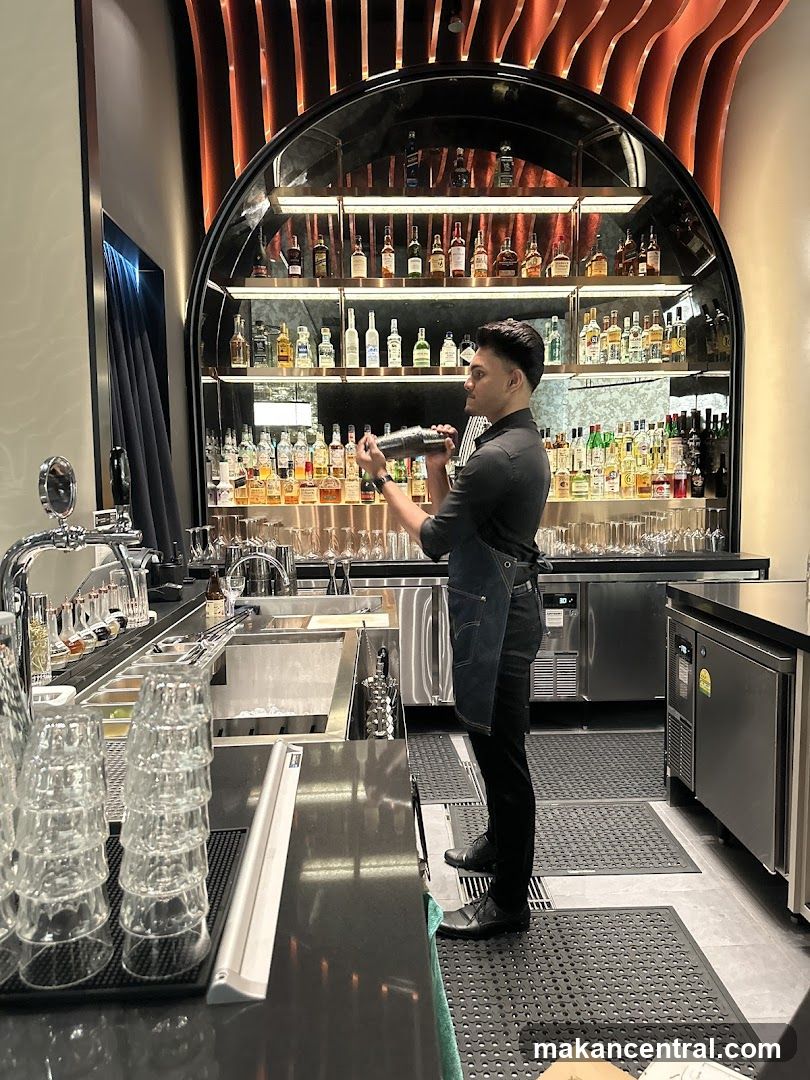 Bartender preparing a drink