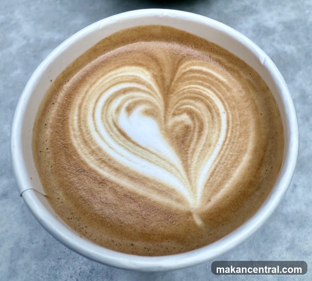 Latte with Heart Art