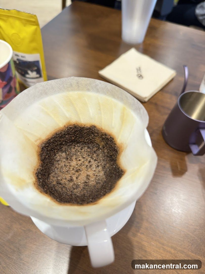 Pour-over coffee preparation