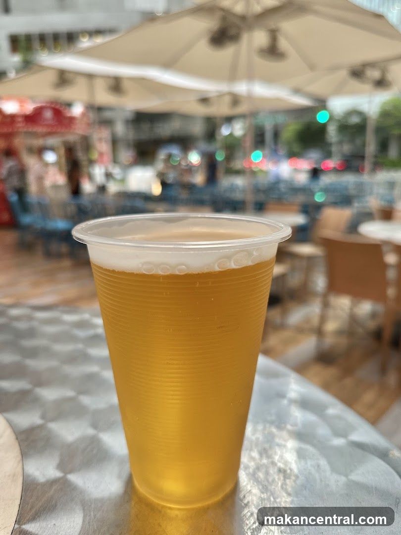 Beer in a plastic cup
