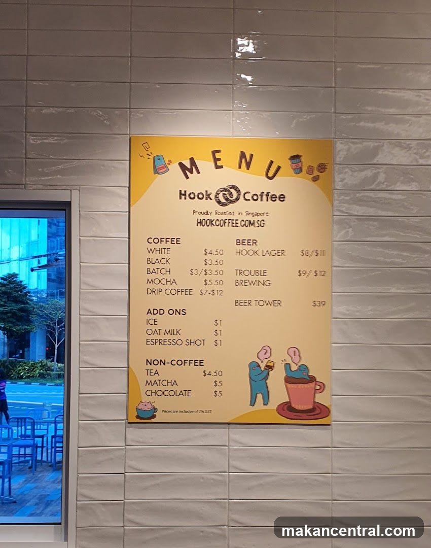 Hook Coffee Menu
