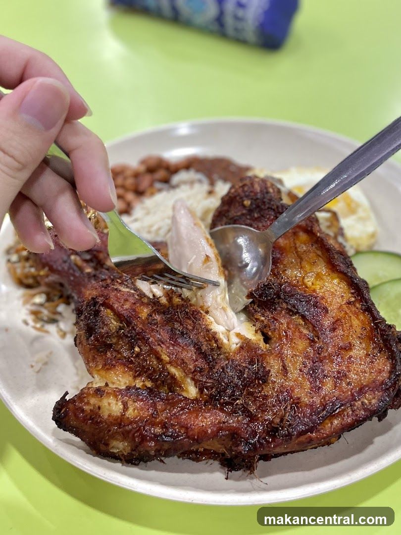 Nasi Lemak with Fried Chicken