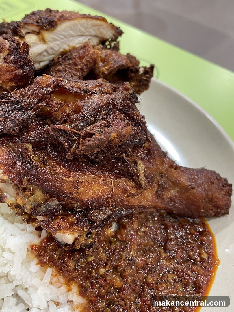 Fried Chicken with Rice and Chili Paste