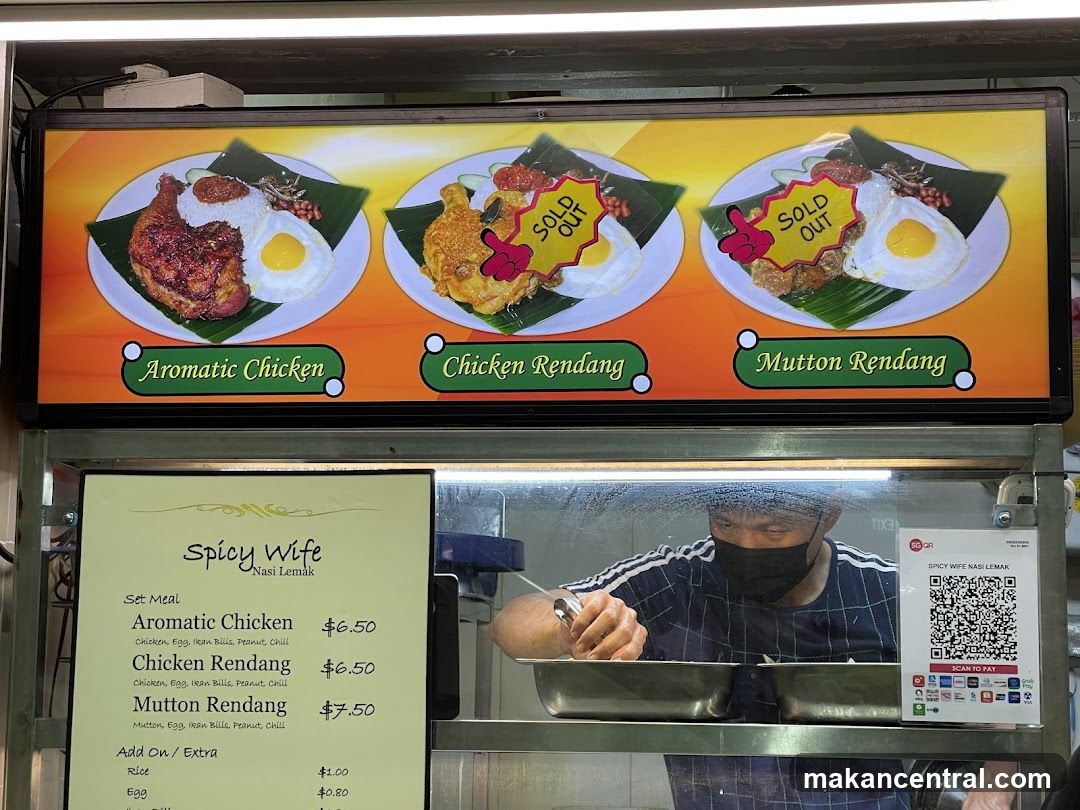 Spicy Wife Nasi Lemak Menu