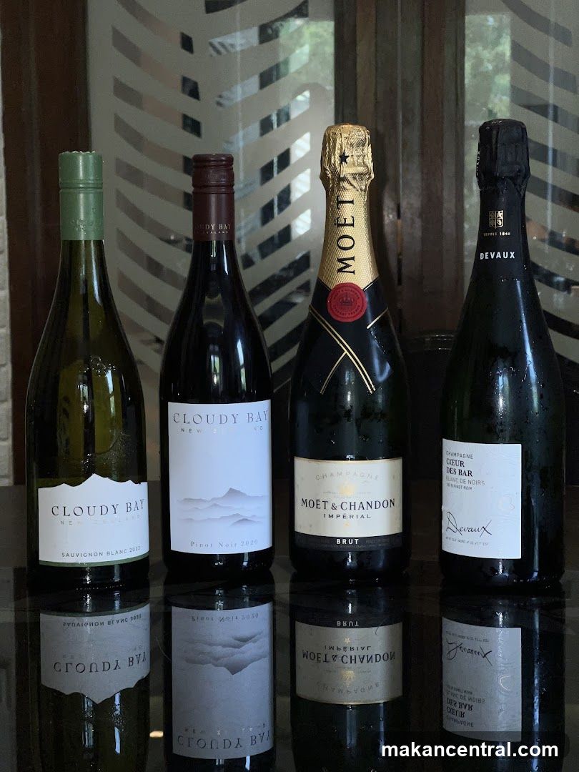 Four bottles of wine