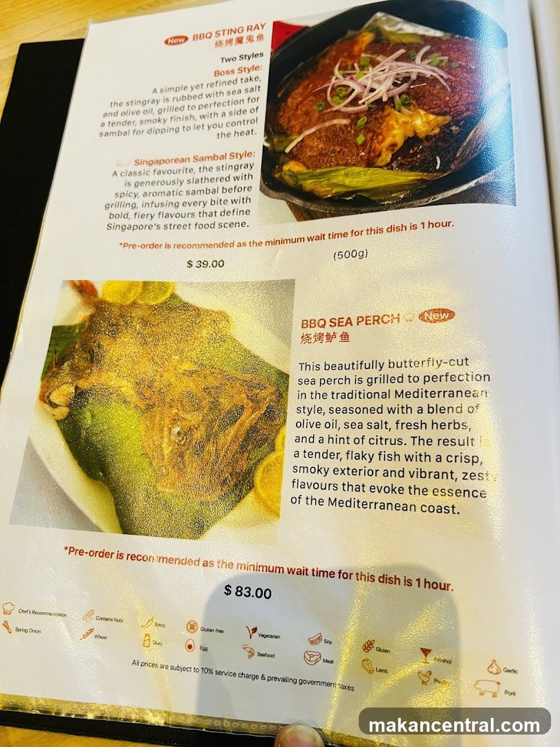 BBQ Sting Ray & Sea Perch