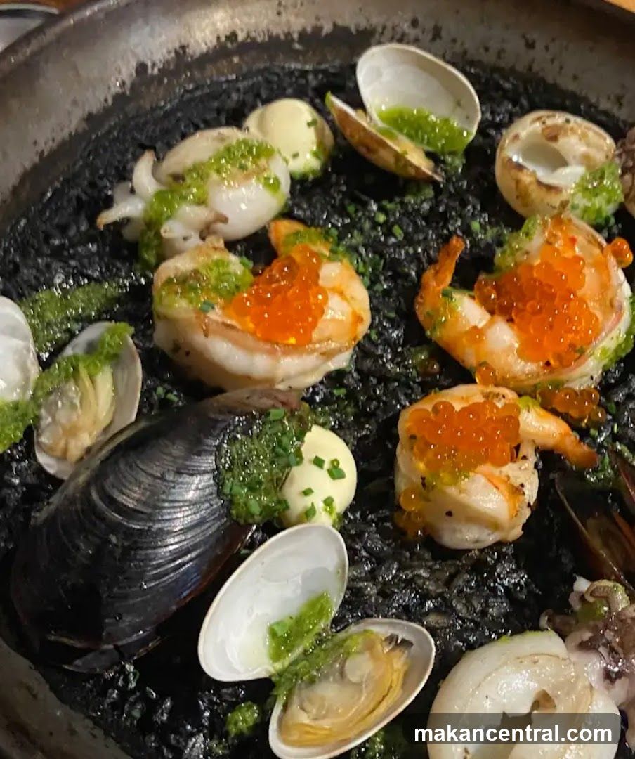 Black Rice Seafood Dish
