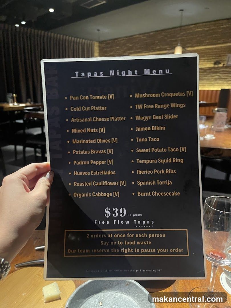 Tapas Night Menu
