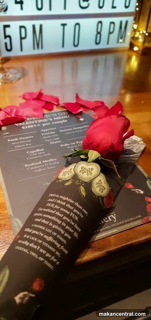 Valentine's Menu