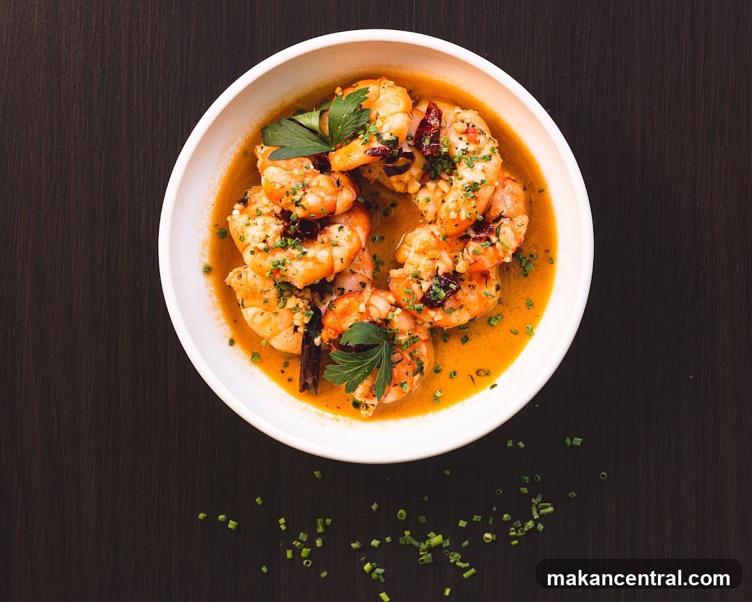 Shrimp in sauce