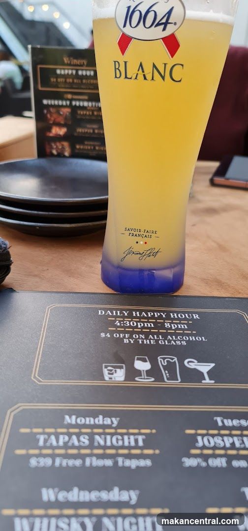 Menu with Drink and Promotions