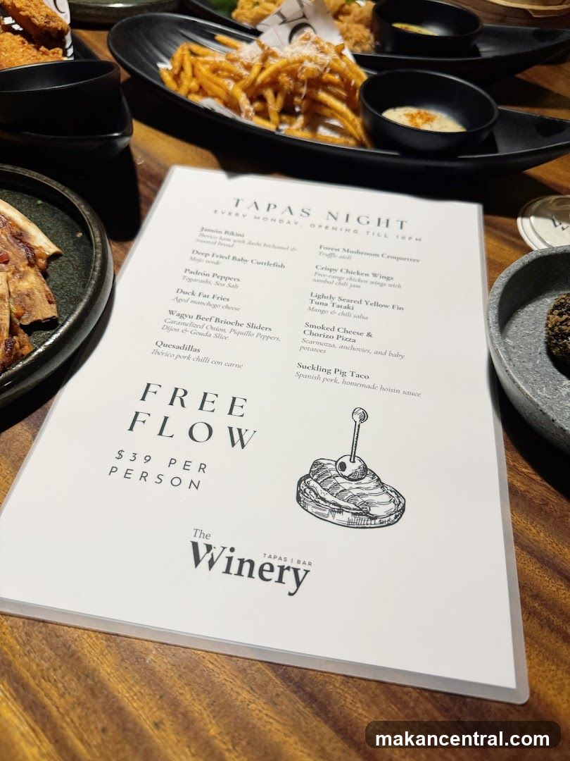 Tapas Night Menu