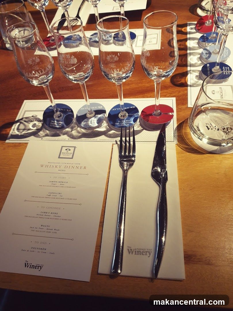 Whisky Dinner Menu