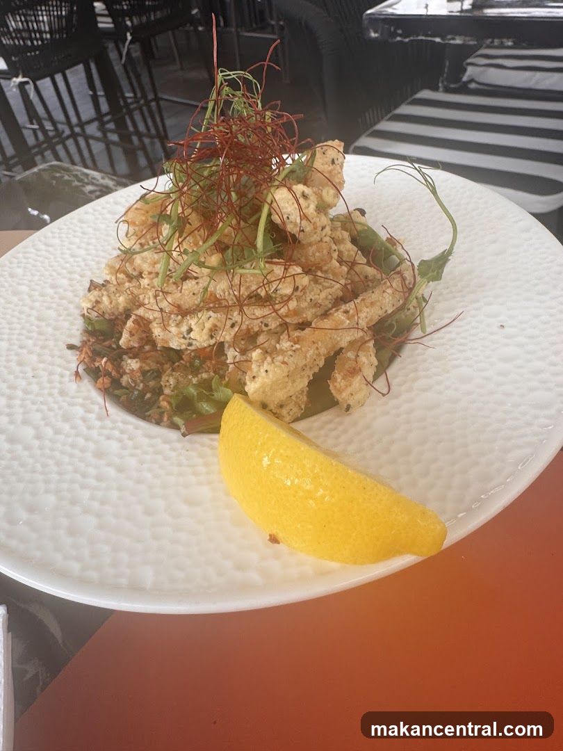 Fried Calamari with Lemon