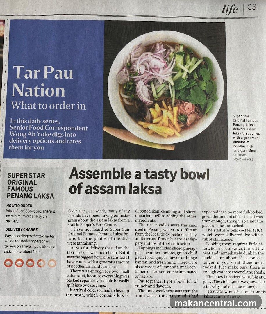 Assemble a tasty bowl of assam laksa