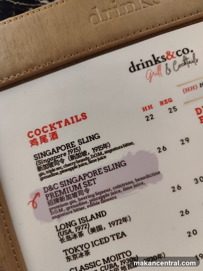 drinks&co. Grill & Cocktails Menu
