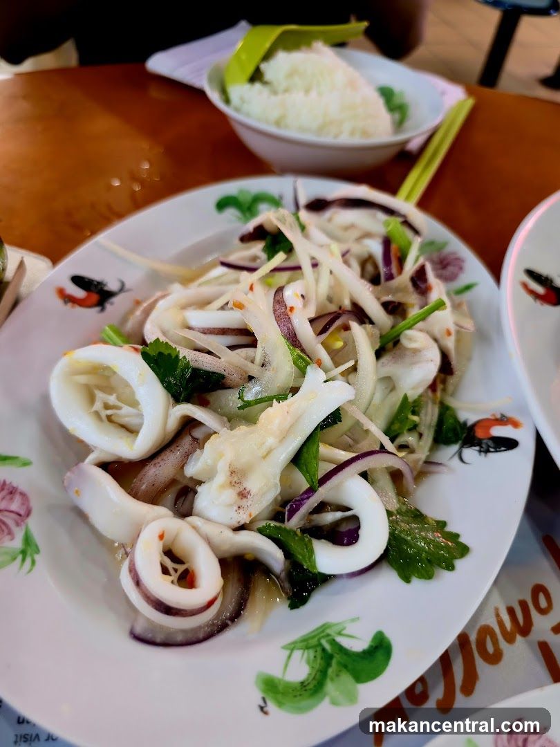 Squid Salad with Rice
