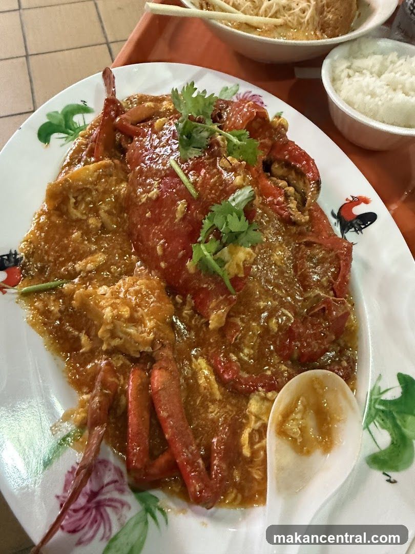 Crab with Sauce and Rice