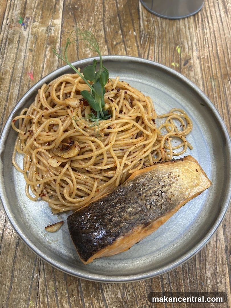 Spaghetti with Salmon