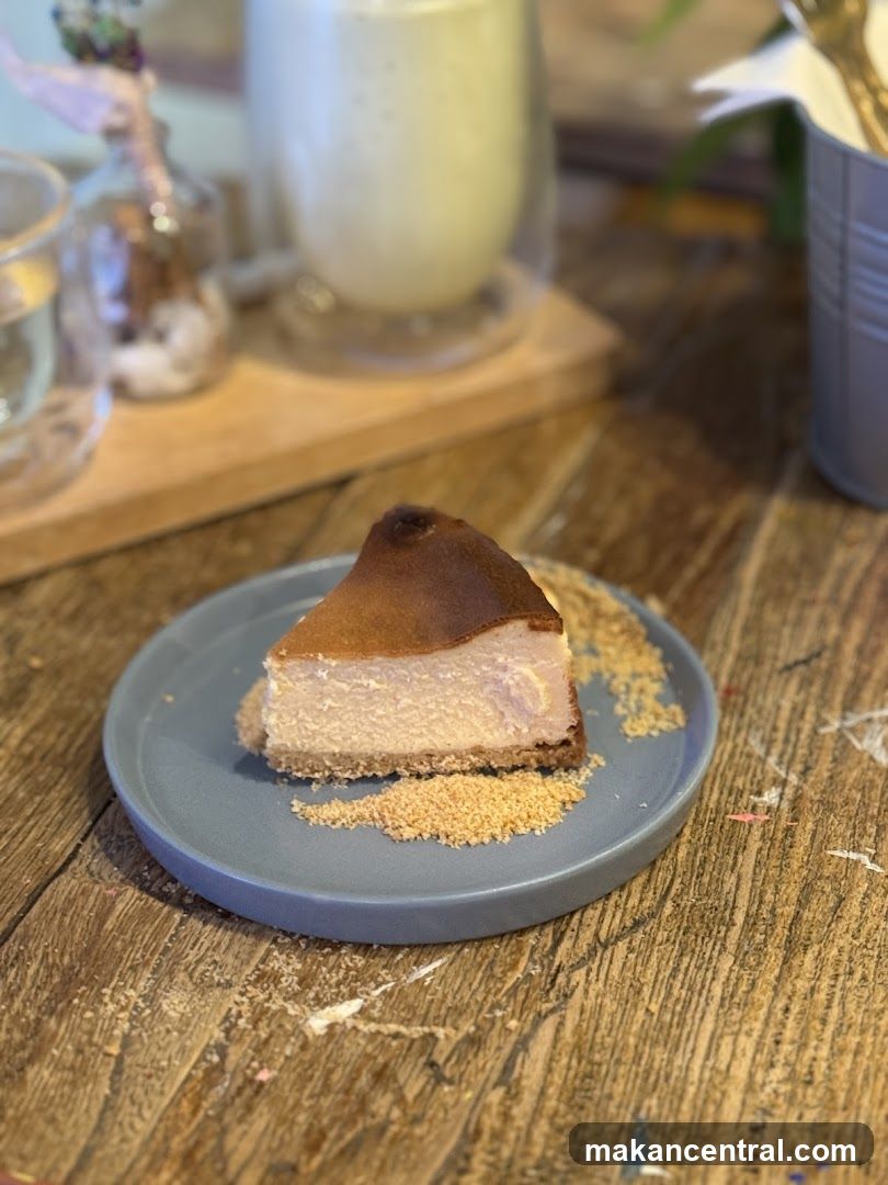 Slice of Burnt Cheesecake