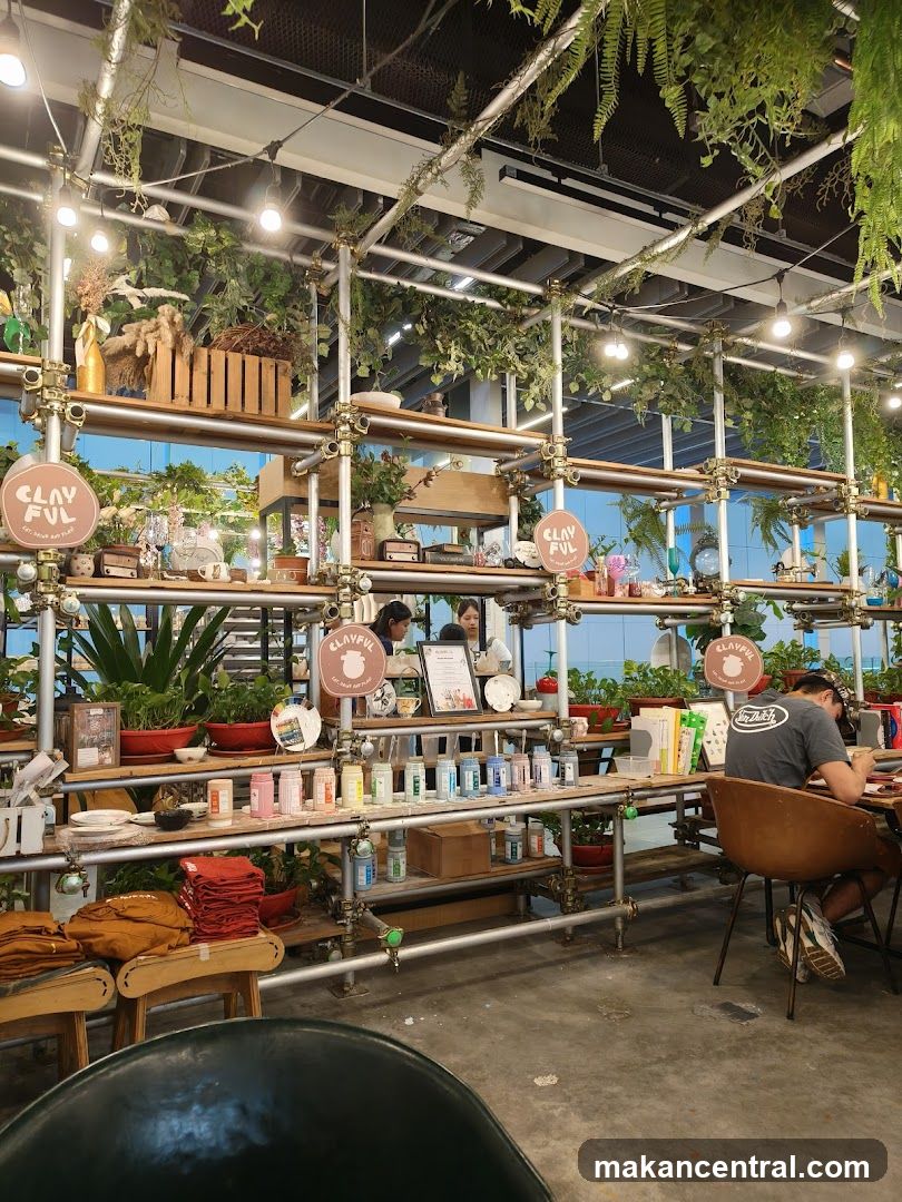 Indoor plant and retail space