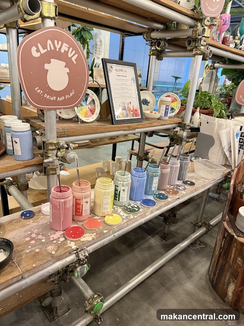 Clayful Pottery Studio Display